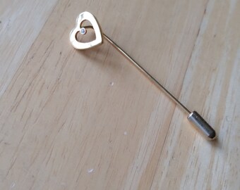 Gold Heart Pin