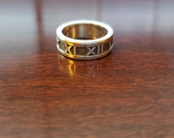 TIFFANY & CO 1995 Atlas Ring Size 4.25-4.5
