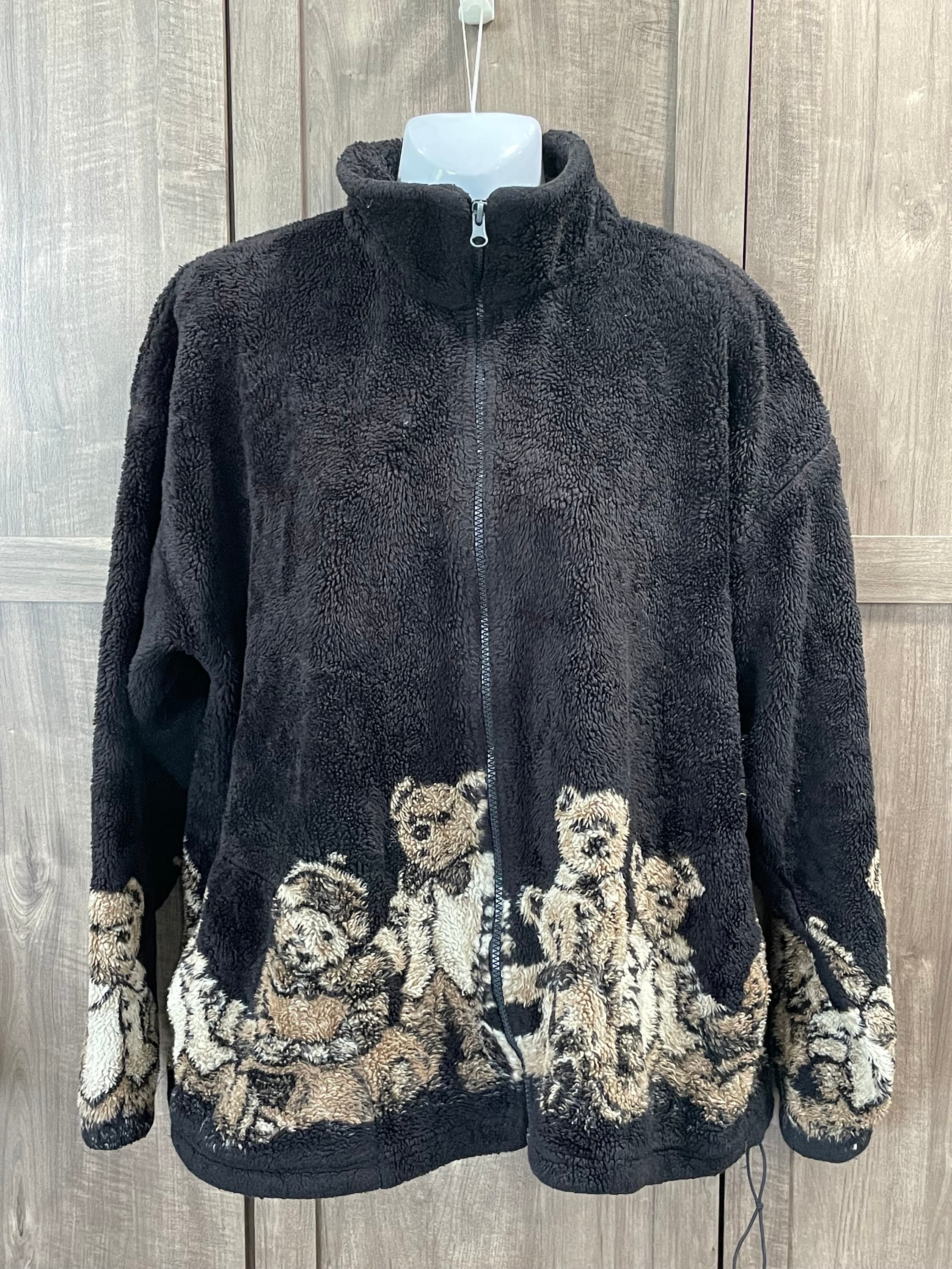 【 VINTAGE 】 Teddy Jacket Vintage Teddy Fleece Jacket - Etsy Canada