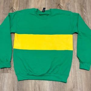 Koszulka Chara, koszulka Undertale, bluza Chara, kostium, koszulka cosplay, zielona z jasnożółtym paskiem z polaru, rozmiary unisex dla dorosłych