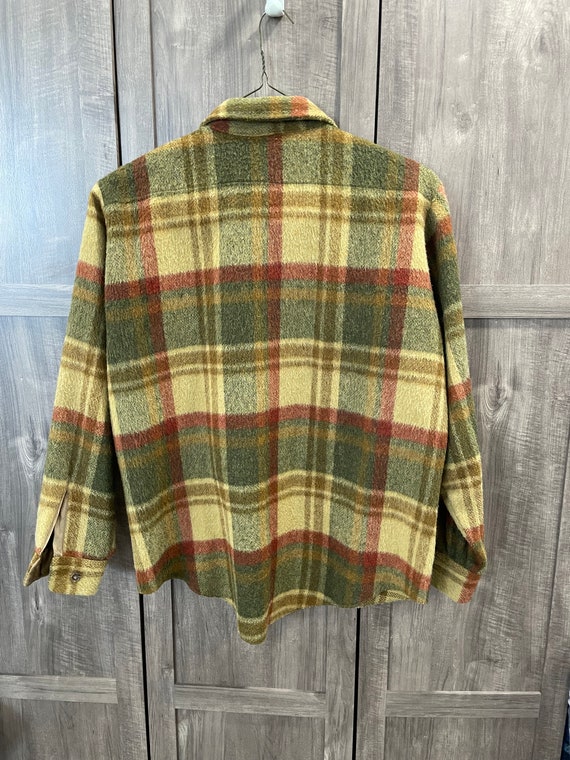 Vintage Hughes Hatcher/Suffrin Plaid Heavy Wool F… - image 2