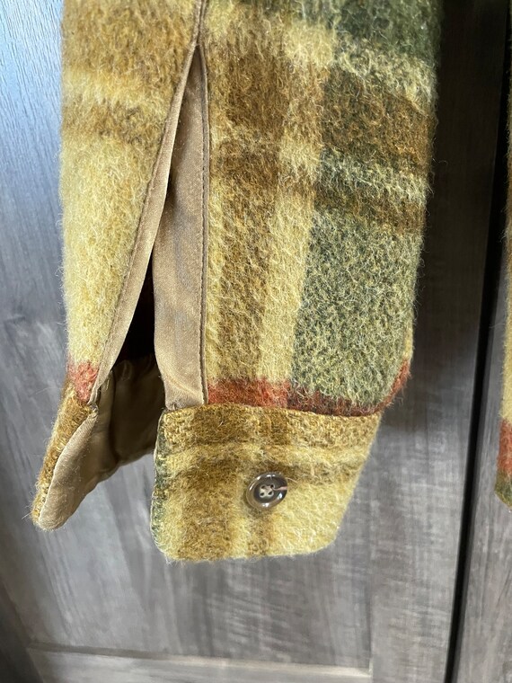 Vintage Hughes Hatcher/Suffrin Plaid Heavy Wool F… - image 7