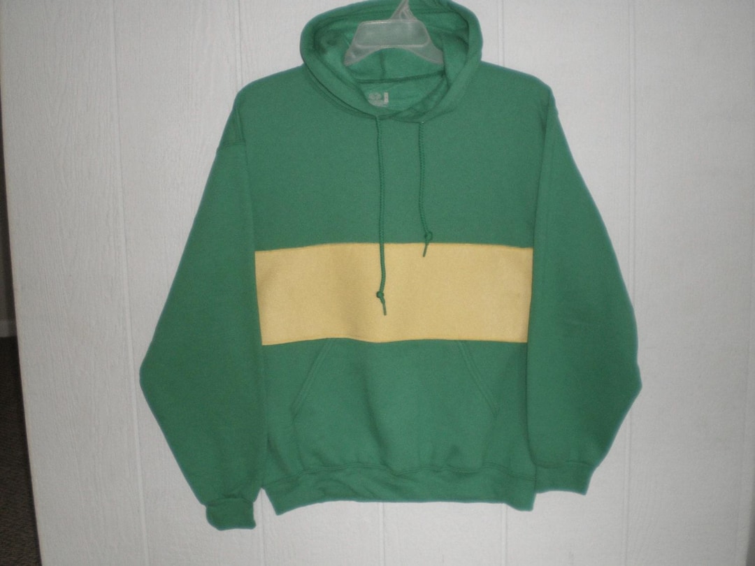 Undertale Shirt, Green Hooded Sweatshirt With Yellow Stripe, Cosplay, Chara  Hoodie, Costume, Unisex Adult Small, Medium, Large or X Large