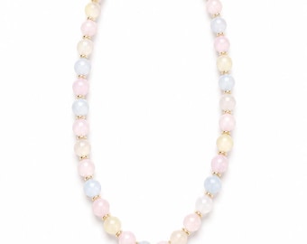Rainbow Heart Beaded Necklace