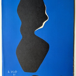 André Verdet Original Signed and Numbered Lithograph Composition Untitled French Abstract Art 1965