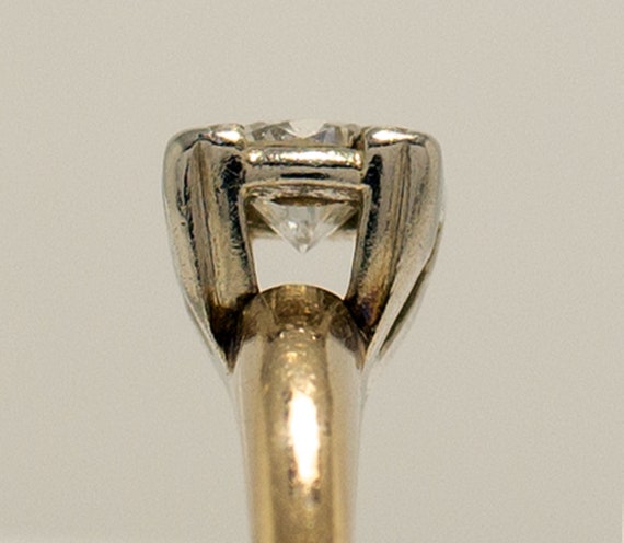 Vintage 14k Engagement .30 Carat Diamond Solitair… - image 8