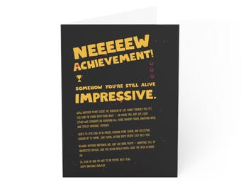 Dungeon Crawler Carl New Achievement Birthday Greeting Card