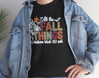 All the Fall Things Halloween Spiderweb Shirt, Grunge Clothing, Punk Rock Band Merch, Vintage Hipster