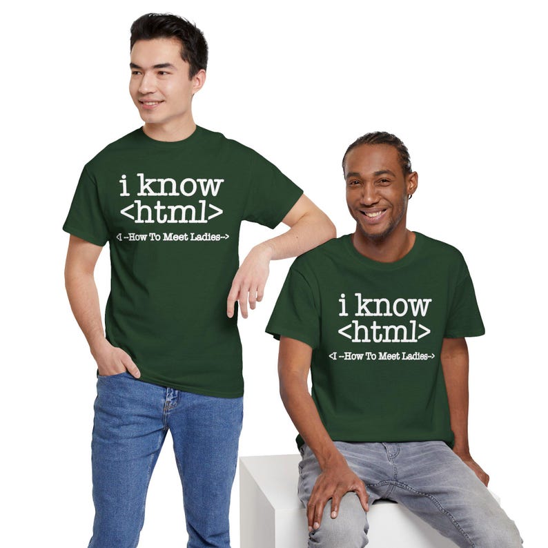 I Know HTML Code Computer Programmer Coding Shirt image 4