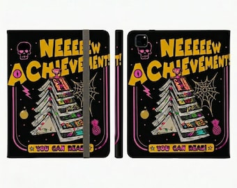 New Achievement stack of books Dungeon Crawler Carl Tablet iPad e-reader laptop Folio Case | You Can Read design