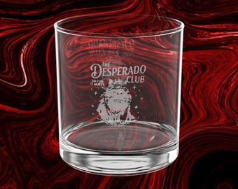 The Desperado Club Princess Donut Rocks Glass | 10 uncji grawerowanych