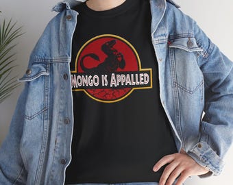 Koszulka Mongo Is Appalled Dungeon Crawler Carl Retro Jurassic Parody