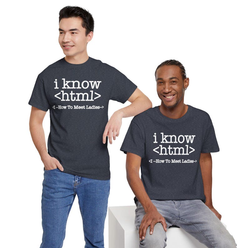 I Know HTML Code Computer Programmer Coding Shirt image 11