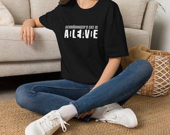 Schrödinger's Cat Dead Alive Shirt Physics Optical Illusion Science