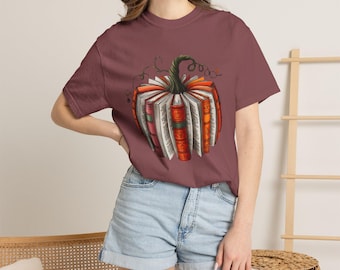 Fall Pumpkin Books Shirt | Fall Harvest Librarian Teacher Tee Comfort Colors