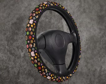 Dungeon Crawler Carl Icons Pattern Car Steering Wheel Cover DCC Car Merch