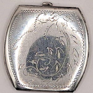 Vintage Sterling Silver Compact Mirror - Etsy