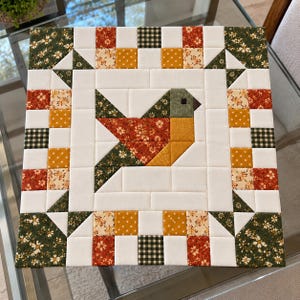 Bird Quilt Block Pattern PDF