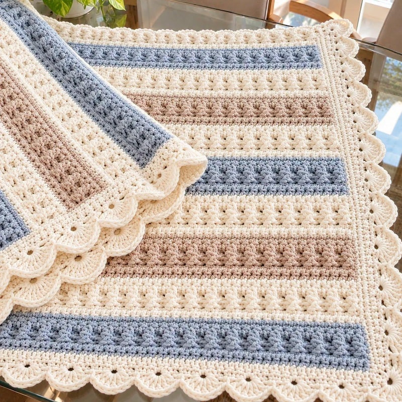 Stripey Pattern Simple Scalloped Stripes Pattern - Etsy