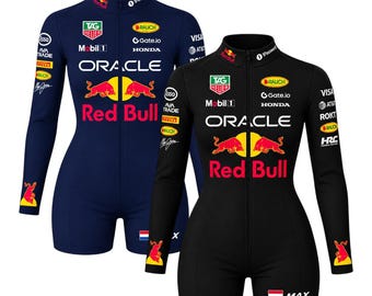 Max Verstappen F1 Inspired Jumpsuit Compression Shirt, Racing Base Layer, Motorsport Performance Top