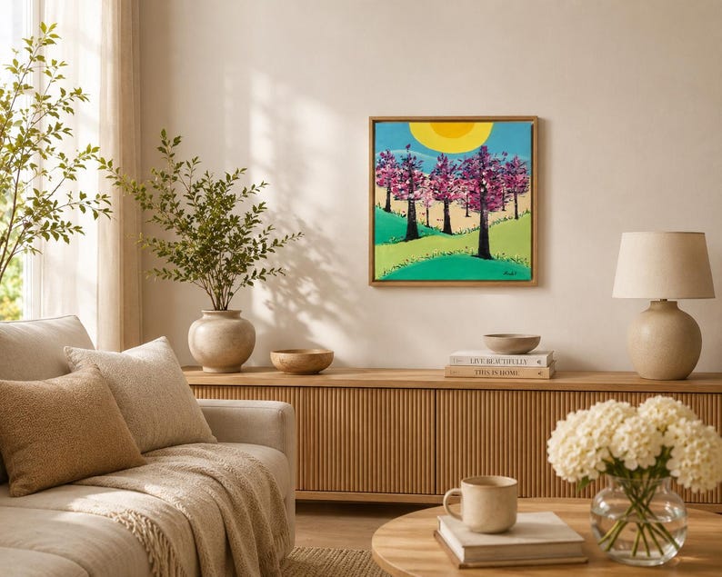 First Blossom — oil painting