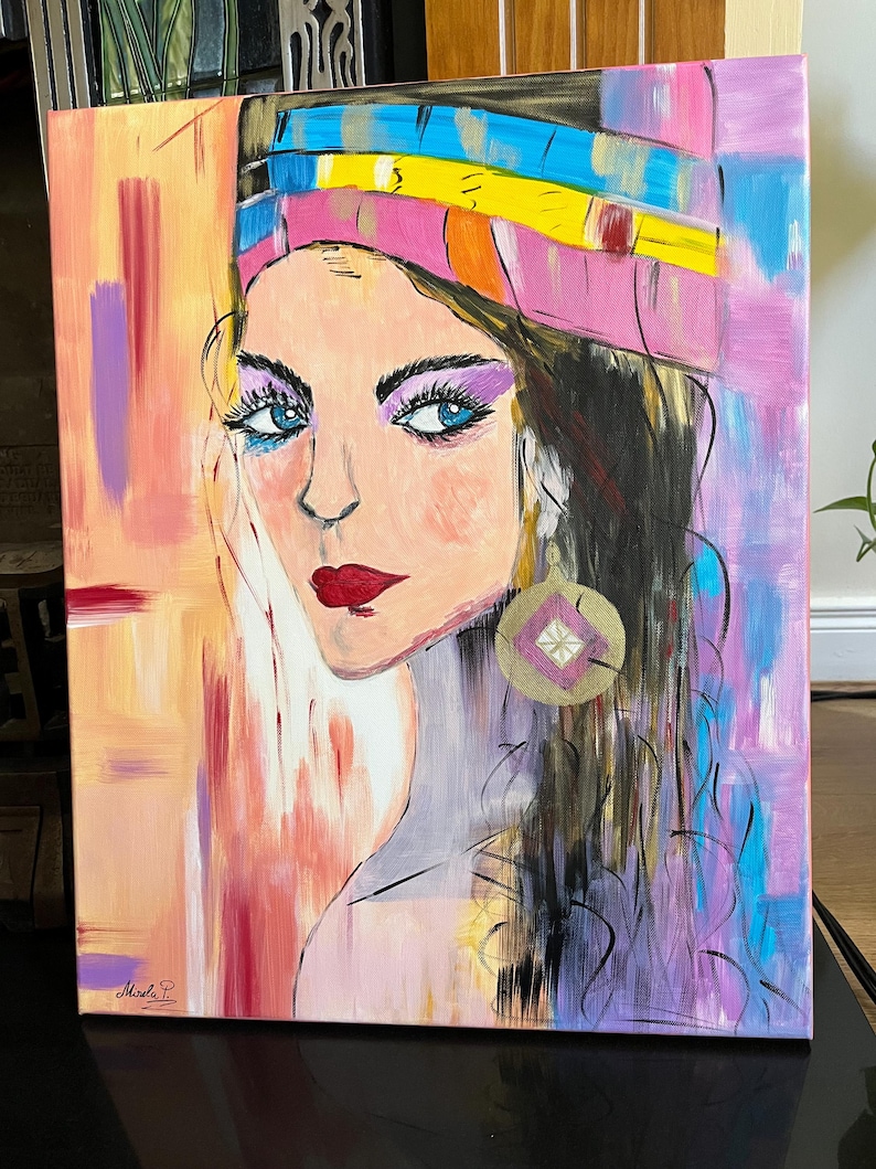 Pretty Girl — original acrylic portrait