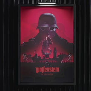 Wolfenstein New Order Poster | Gaming Artworks | High Quality Print | Free USA & UK Shipping | Video Game Poster | Wall Decor | Gamer Gifts