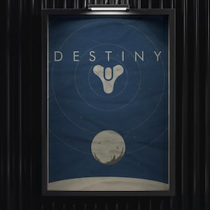 Destiny Minimalist Poster | Gaming Artwork | High Quality Matte Print | Free USA & UK Shipping | Video Game Poster | Wall Decor | Gamer Gift