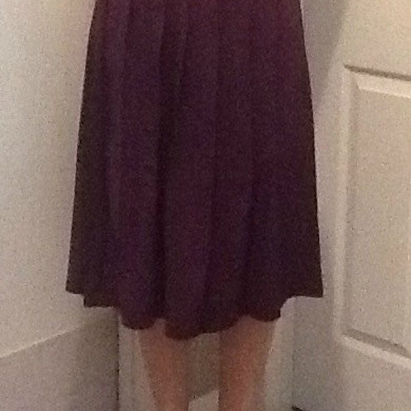 Vintage Maggie Lawrence Purple Pleated Skirt