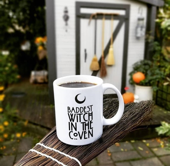 Handmade Baddest Witch In The Coven Coffee Cup - Handmade Halloween Coffee Cup - Handmade AHS Coffee Mug