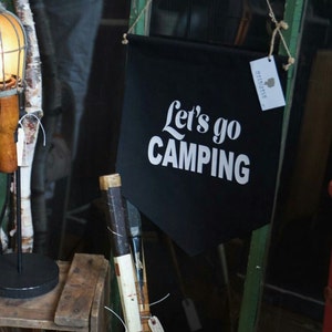 Handmade Medium let's Go Camping Wall Banner - Etsy