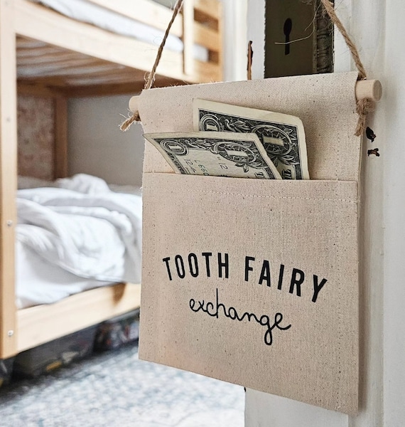 Handmade Custom Tooth Fairy Trade Door Hang - Tooth Fairy Exchange For Kids - Personalized Tooth Fairy Banner