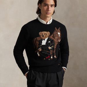 Vintage  Bear Sweater, Cozy Knit Pullover in Multiple Sizes