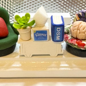Porta-cartão de visita personalizado em argila de polímero, psicólogo, assistente social, terapeuta, conselheiro, terapia infantil, conselheiro, casamento, conselheiro.