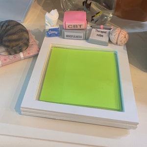 Post-it notitieblok, notitieblokhouder voor therapeut, notitiekaarthouder, bureauaccessoires, kantoorinrichting, geschenken voor therapeuten, kerstcadeaus, counselinggeschenken