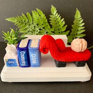 Polymer clay business card holder,psychologist,social worker,Therapist,council,children's therapy,counselor,marriage counselor,psychology