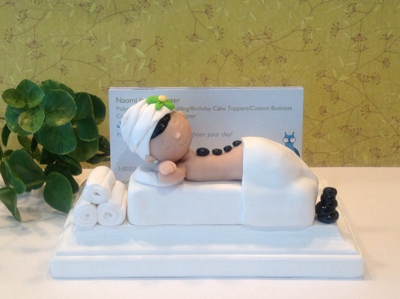 Polymer Clay Business Card Holder Spa Business Card