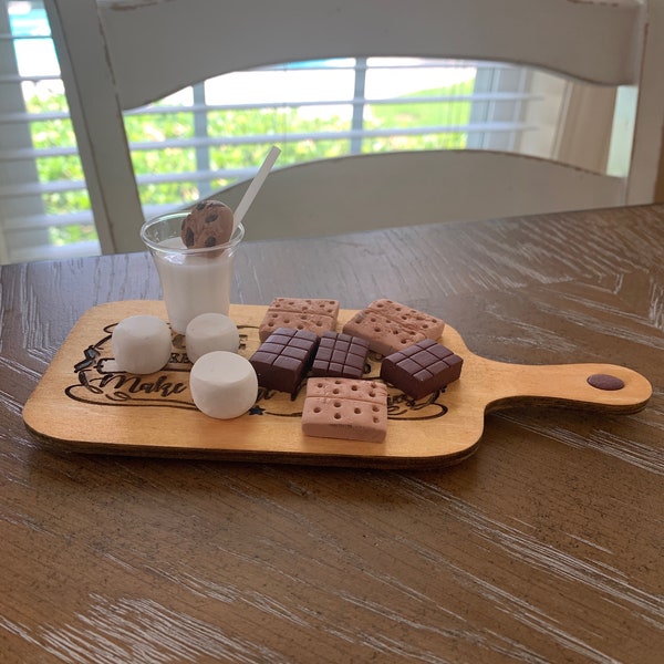 Smores board for dolls, playfood,playhouse