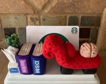 Polymer clay business card holder,psychologist,social worker,Therapist,council,children's therapy,counselor,marriage counselor,psychology