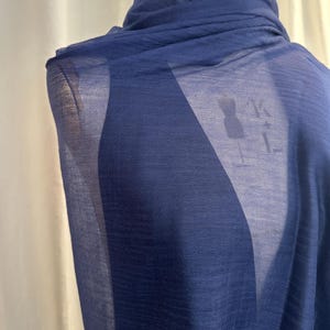 Navy blue Cashmere Shawl, Sheer Lightweight Evening Wrap, 100% Cashmere Stole, Wedding Guest & Mother of the Bride Cover Up