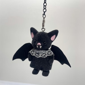 Sylvanian families Custom- Baby Bat Keychain – Handmade Custom Figurine – Cute Gothic Accessory
