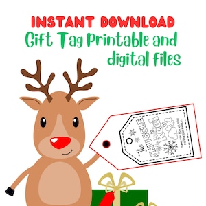 Snuggle is Real Gift Tag Printable DIY Etsy