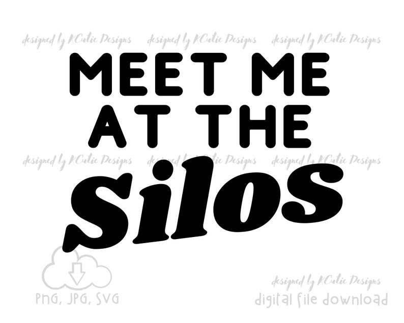 Meet Me at the Silos Magnolia Waco Trip Digital Art Instant Download File for Cricut or Silhouette image 1