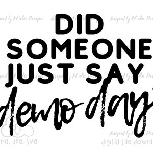 Demodag bouwontwerp digitale kunst Instant downloadbestand voor Cricut of silhouet