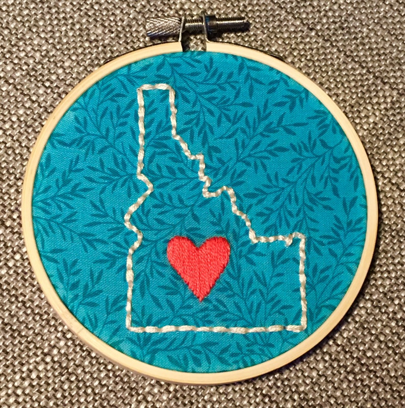 Idaho State Embroidery Idaho State Embroidery