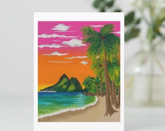 Palm Cove Postcard - Original Art Beach Scene