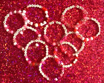 10 Swiftie Love Themed Friendship Bracelets - Handmade