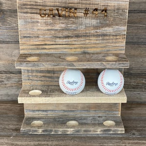 Personalized Baseball Display - Baseball Display - Baseball Holder