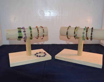 Collapsible Wood Bracelet Stand / Wood Bracelet Display / Watch Stand / Watch Display / Bracelet Store Display