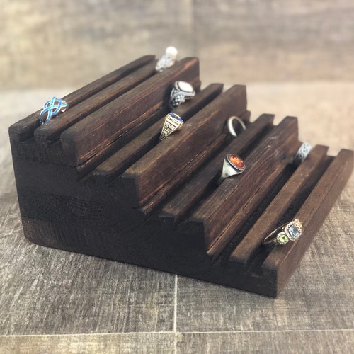 Tiered Jewelry Store Ring Display / Multiple Ring Holder / Etsy
